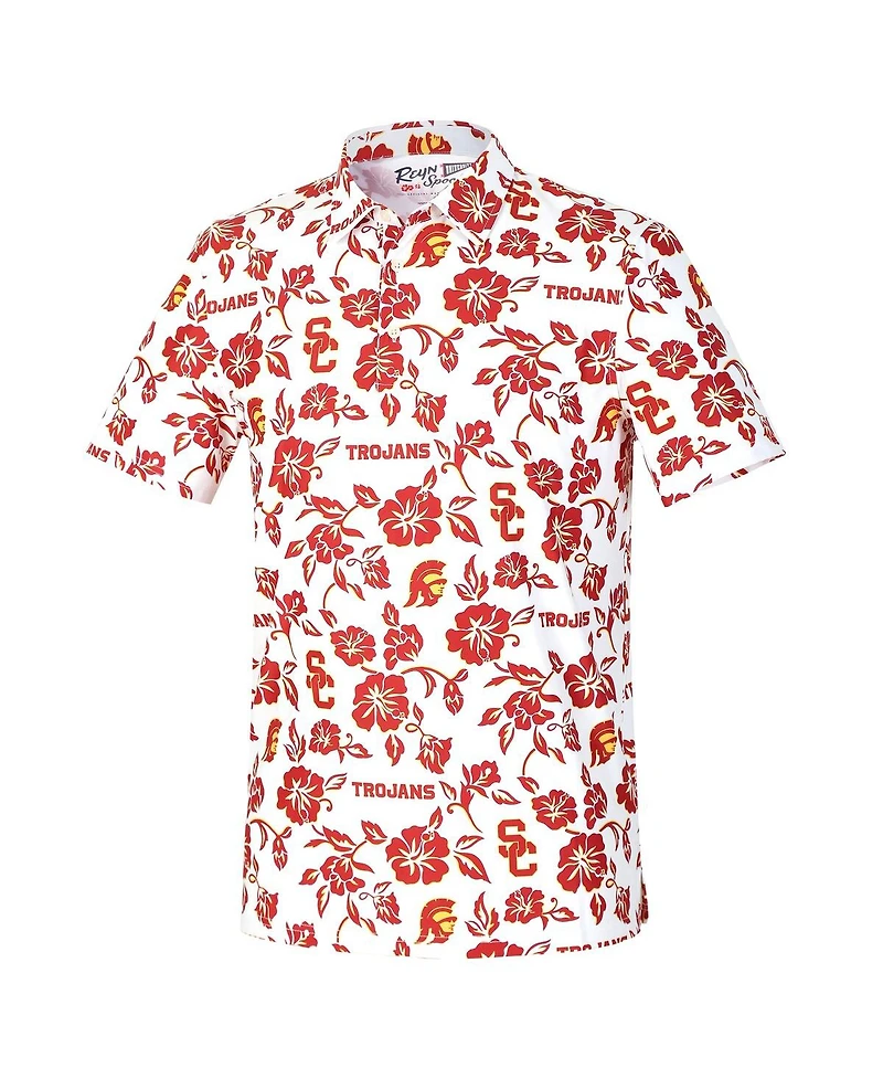 Reyn Spooner Men's White Usc Trojans Pua Performance Polo Shirt