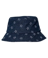 The Wild Collective Women's Navy Dallas Cowboys Denim Bucket Hat