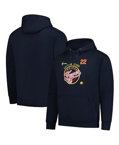 Stitches Men's and Women's Caitlin Clark Navy Indiana Fever Dynasty Apparel Player Team Logo Hoodie