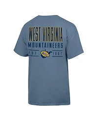 Comfortwash Men's Blue West Virginia Mountaineers Big Name T-Shirt