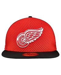 New Era Men's Red/Black Detroit Red Wings Mesh Crown Two-Tone 59FIFTY Fitted Hat