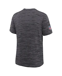 Nike Big Boys and Girls Heather Black San Francisco 49ers 2025 Rivalries Collection Sideline Velocity Dri-fit T-Shirt