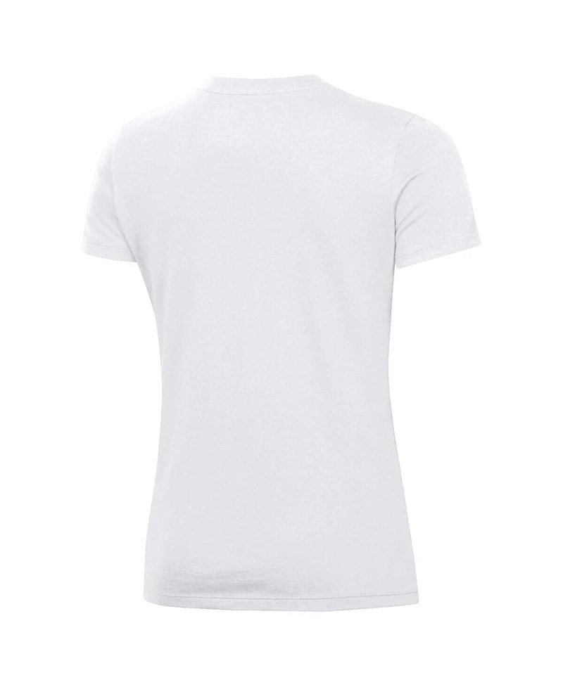 Under Armour Women's White Wisconsin Badgers Throwback T-Shirt