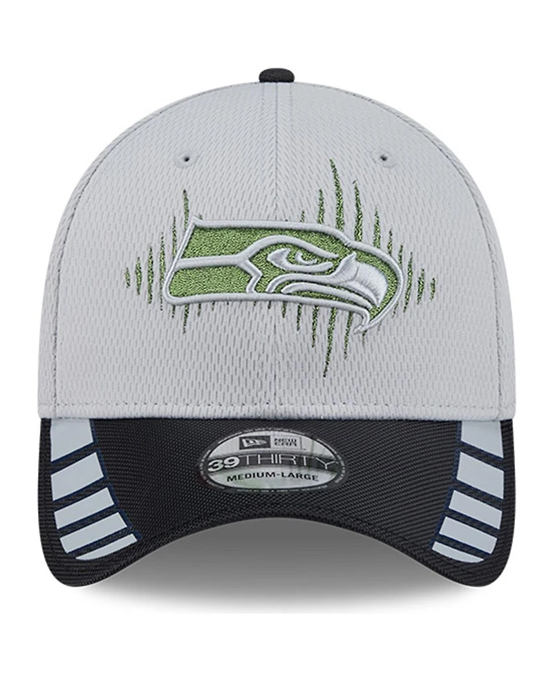 New Era Men's Wolf Gray Seattle Seahawks 2025 Rivalries Collection Fan Pack 39THIRTY Flex Hat