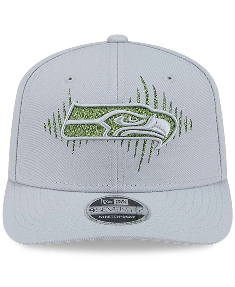 New Era Men's Wolf Gray Seattle Seahawks 2025 Rivalries Collection Fan Pack 9SEVENTY Adjustable Hat