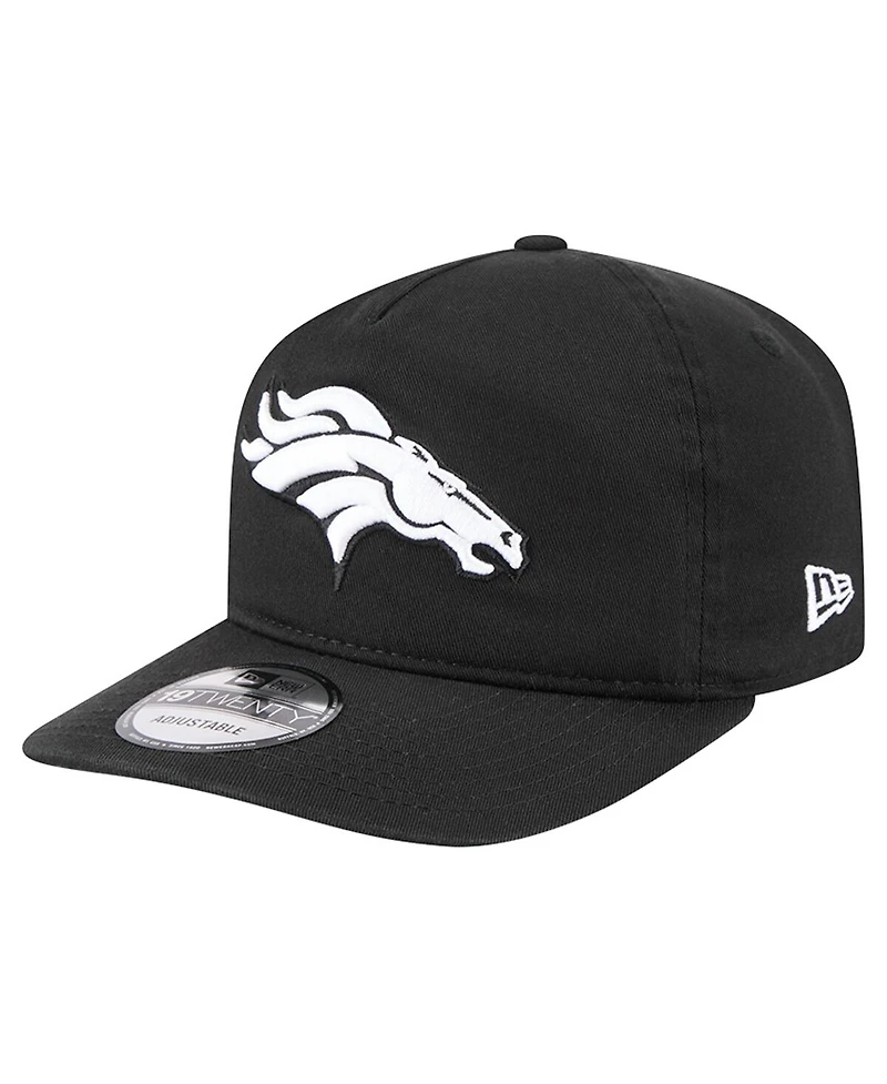 New Era Men's Black/White Denver Broncos 19TWENTY Adjustable Hat