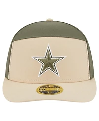 New Era Men's Light Beige/Olive Dallas Cowboys 2-Tone Color Pack Split Panel 59FIFTY Fitted Hat