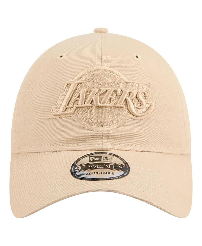New Era Men's Khaki Los Angeles Lakers Color Pack Tonal 9TWENTY Adjustable Hat
