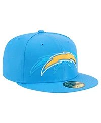 New Era Men's Powder Blue Los Angeles Chargers Tri-Hit 59FIFTY Fitted Hat