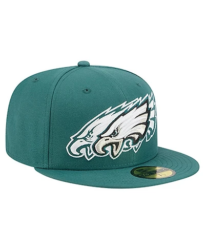 New Era Men's Midnight Green Philadelphia Eagles Tri-Hit 59FIFTY Fitted Hat