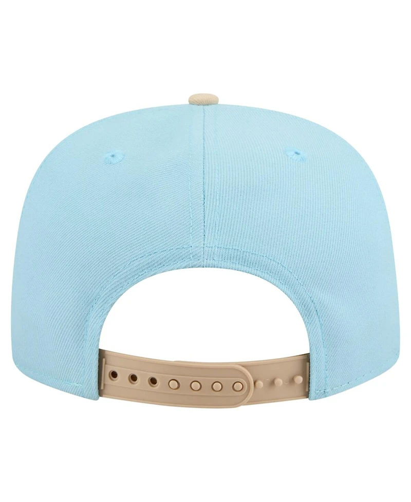 New Era Men's Light Blue/Light Beige Philadelphia Phillies Color Pack A-Frame 9FIFTY Snapback Hat