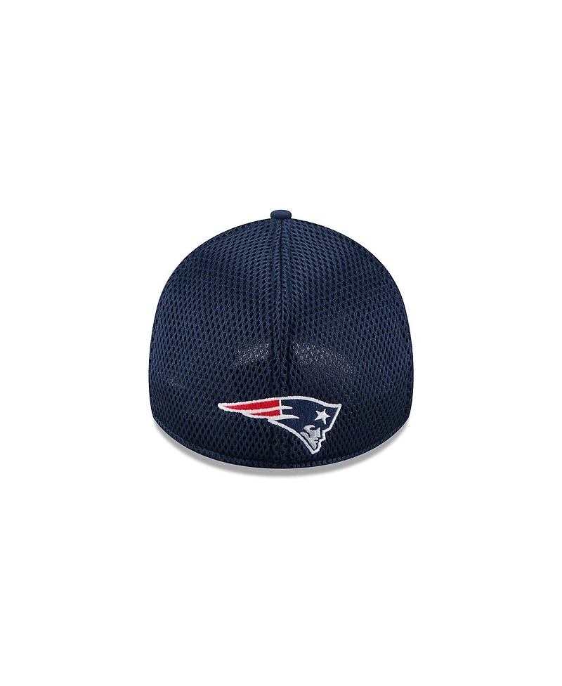 New Era Men's Navy England Patriots Outline 39THIRTY Flex Hat