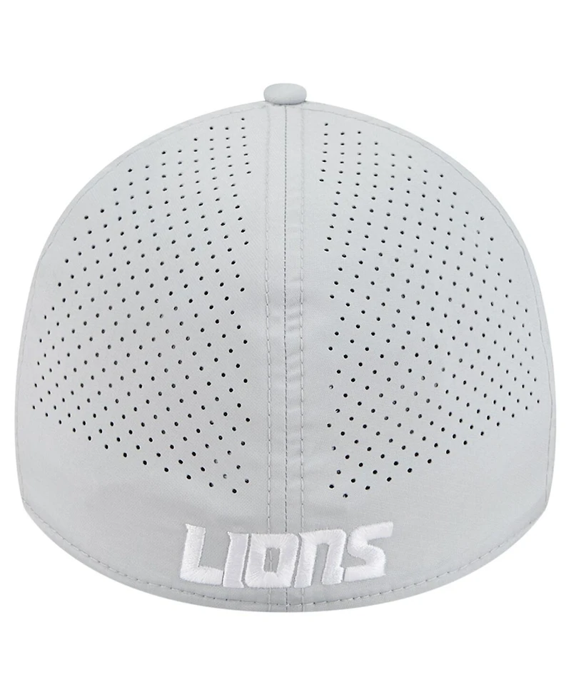New Era Men's Blue Detroit Lions Perforated 39THIRTY Flex Hat