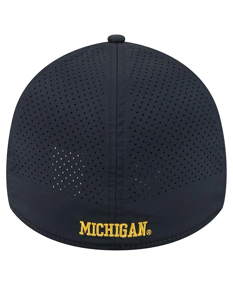 New Era Men's Navy Michigan Wolverines Rope 39THIRTY Flex Hat
