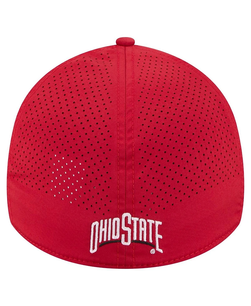 New Era Men's Scarlet Ohio State Buckeyes Rope 39THIRTY Flex Hat
