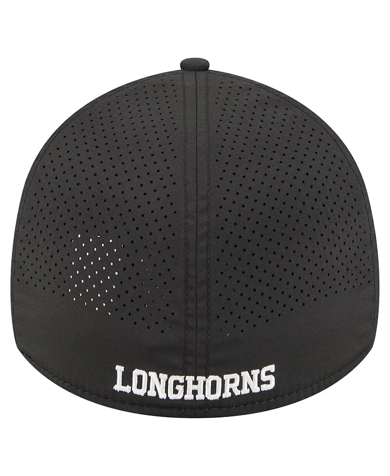 New Era Men's Black Texas Longhorns Rope 39THIRTY Flex Hat