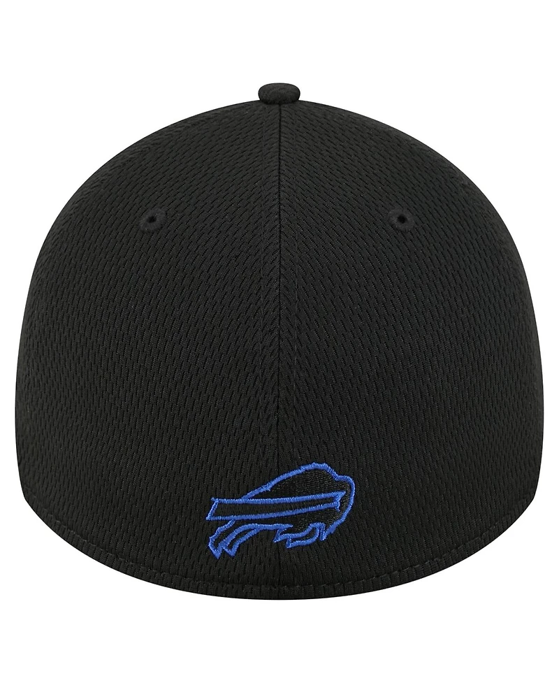New Era Men's Black Buffalo Bills Scoreboard 39THIRTY Flex Hat