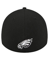 New Era Men's Black Philadelphia Eagles Scoreboard 39THIRTY Flex Hat