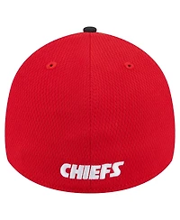 New Era Men's Red Kansas City Chiefs Visor Hit 39THIRTY Flex Hat