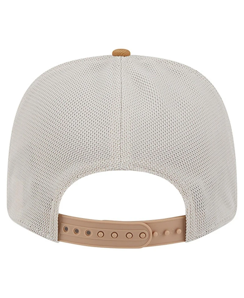 New Era Men's Stone/White Los Angeles Dodgers 9SEVENTY Trucker Adjustable Hat