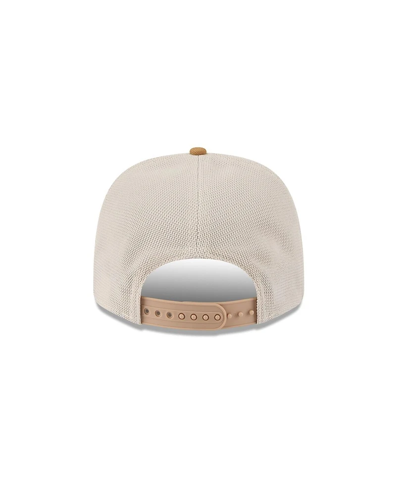 New Era Men's Light Beige Pittsburgh Steelers Two-Tone Trucker 9SEVENTY Adjustable Hat