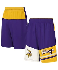 Outerstuff Big Boys and Girls Purple Minnesota Vikings Fandemonium Mesh Shorts