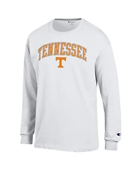 Champion Men's White Tennessee Volunteers Arch Over Logo Long Sleeve T-Shirt