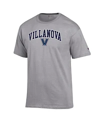 Champion Men's Heather Gray Villanova Wildcats Arch Over Logo T-Shirt