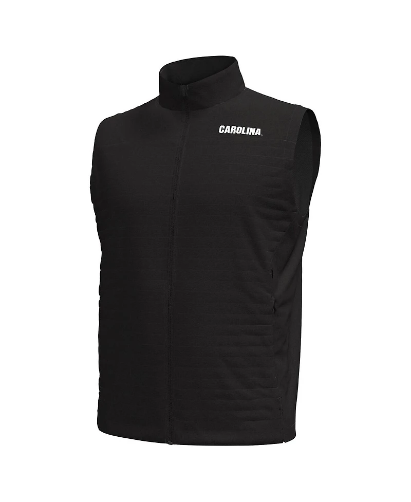 Under Armour Men's Black South Carolina Gamecocks Drive Pro Storm Full-Zip Vest