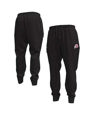 Under Armour Men's Black Utah Utes Unstoppable Fleece Jogger Pants