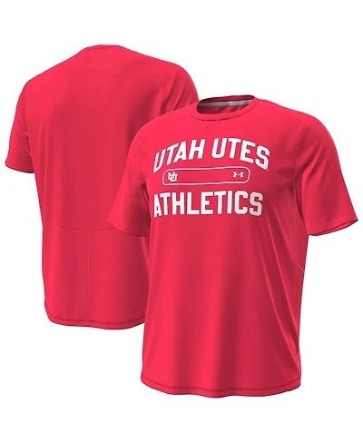 Under Armour Men's Red Utah Utes Sideline Knockout T-Shirt