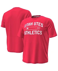 Under Armour Men's Red Utah Utes Sideline Knockout T-Shirt