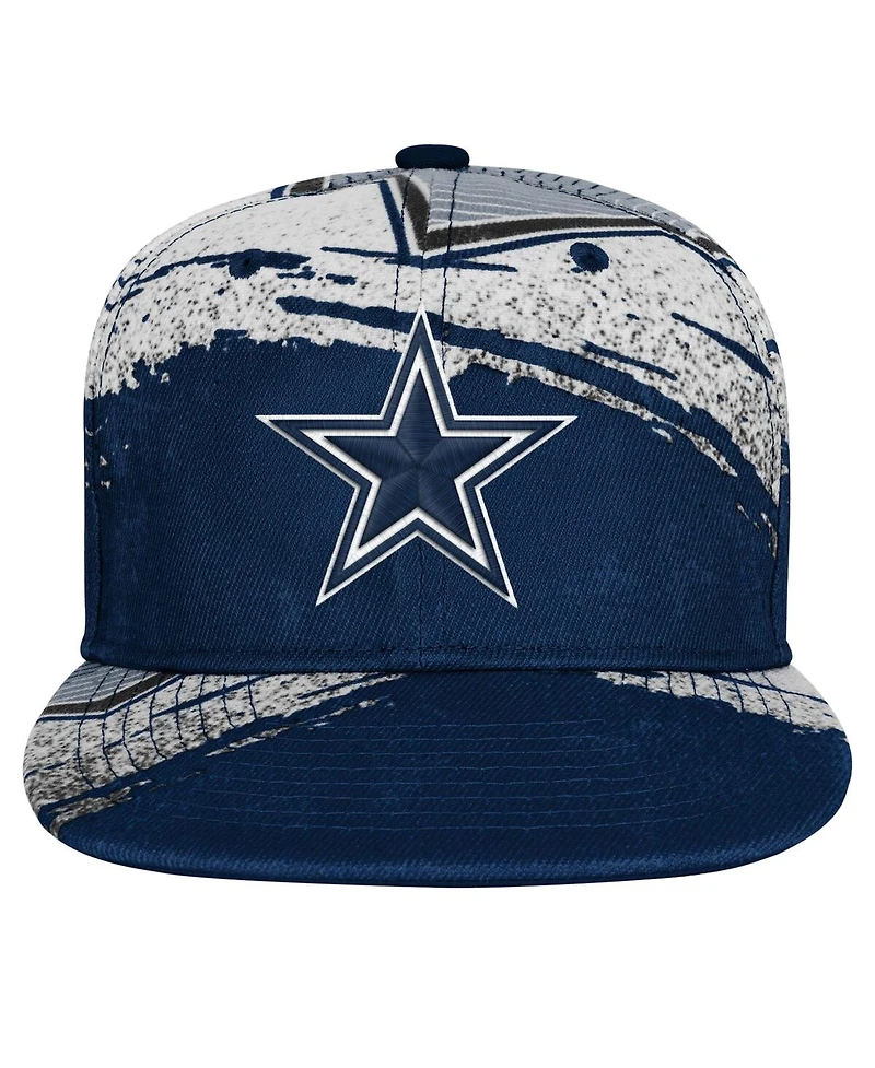 Outerstuff Big Boys and Girls Navy Dallas Cowboys Make Noise Adjustable Hat