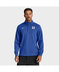 Nike Men's Royal Duke Blue Devils 2025 Coaches Premium Dri-fit Half-Zip Pullover Hoodie