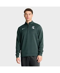 Nike Men's Green Michigan State Spartans 2025 Coaches Premium Dri-fit Half-Zip Pullover Hoodie