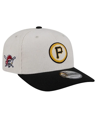 New Era Men's Cream/Black Pittsburgh Pirates Loyal 9SEVENTY Adjustable Hat