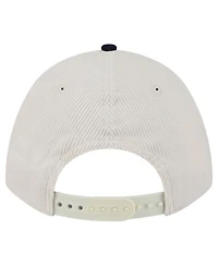 New Era Men's Cream/Navy Houston Texans Two-Tone Sided Corduroy 9FORTY A-Frame Adjustable Hat