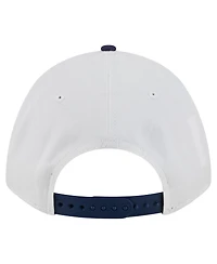 New Era Men's White/Navy Ole Miss Rebels Arch Two-Tone Rope 9FORTY A-Frame M-Crown Adjustable Hat