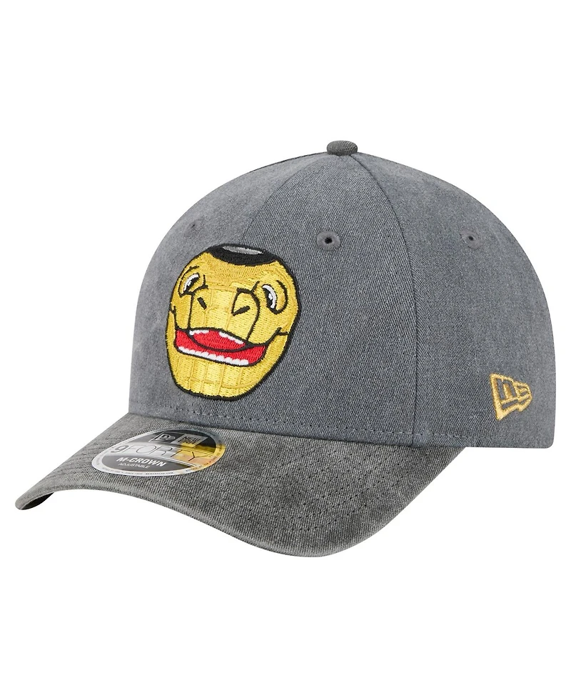 New Era Men's Charcoal/Black Vegas Golden Knights Mascot 2-Tone 9FORTY Adjustable Hat