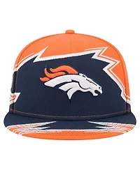 New Era Men's Orange/Navy Denver Broncos Break 59FIFTY Fitted Hat