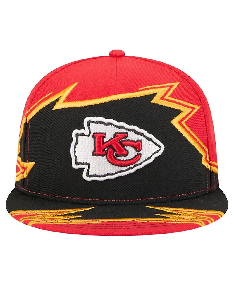 New Era Men's Red/Black Kansas City Chiefs Break 59FIFTY Fitted Hat