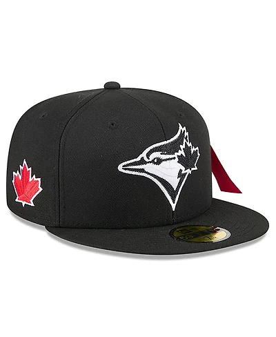 New Era Men's Black Toronto Blue Jays 59FIFTY Fitted Hat