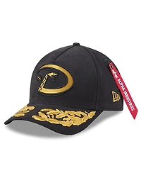 New Era Men's Black Arizona Diamondbacks A-Frame 9FORTY Adjustable Hat