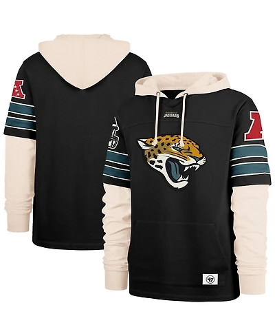 '47 Brand Men's Black Jacksonville Jaguars Split Zone Cornerback Duo Hoodie