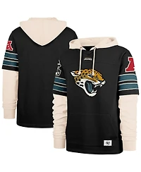 '47 Brand Men's Black Jacksonville Jaguars Split Zone Cornerback Duo Hoodie