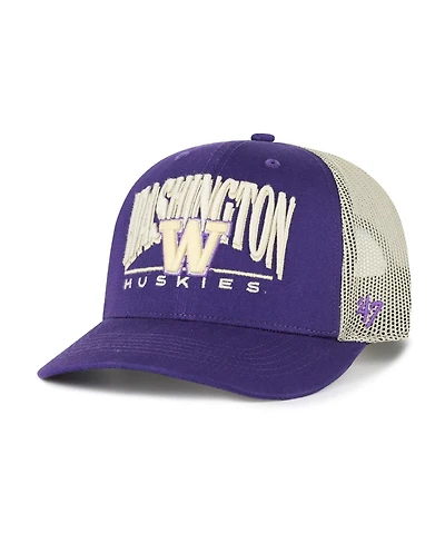 '47 Brand Men's Purple Washington Huskies Arid Adjustable Trucker Hat