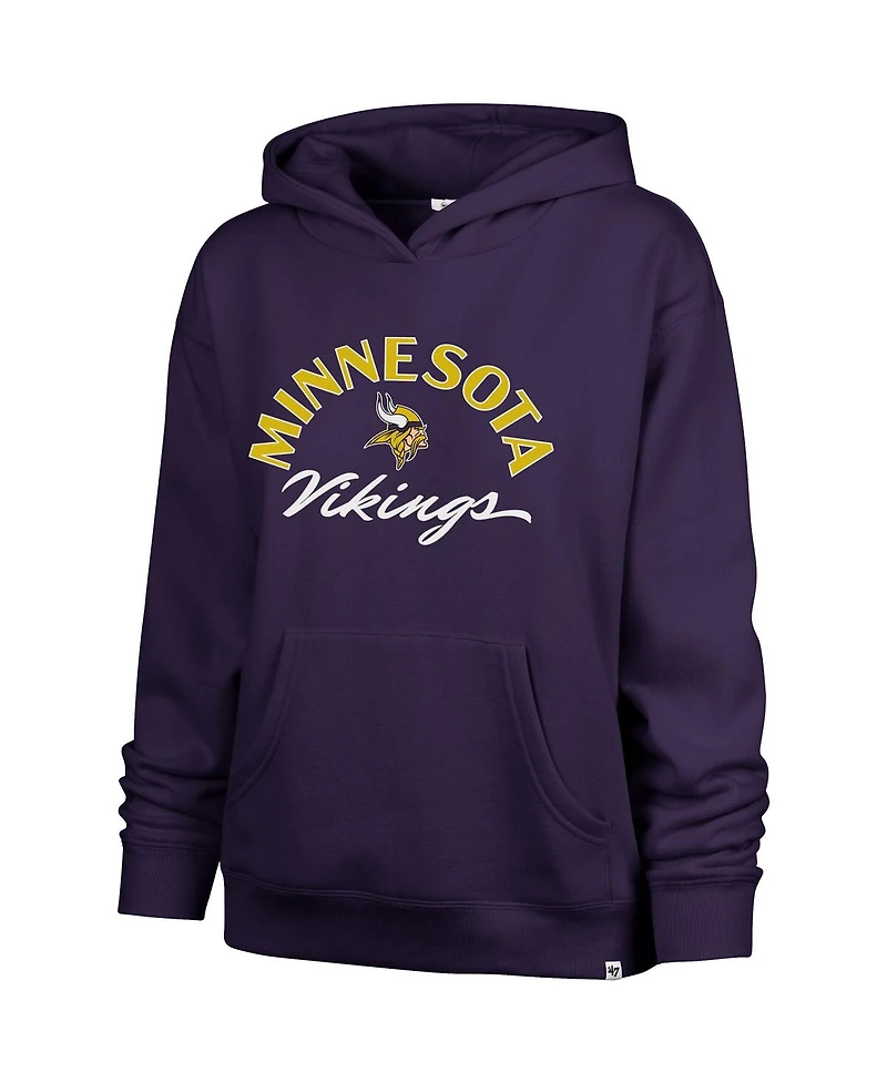 '47 Brand Women's Purple Minnesota Vikings Whirlwind Naomi Pullover Hoodie