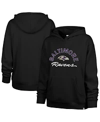 '47 Brand Women's Black Baltimore Ravens Whirlwind Naomi Pullover Hoodie