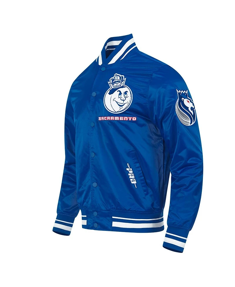 Pro Standard Men's Blue Sacramento Kings 2024/25 City Edition Chenille Satin Full-Snap Jacket
