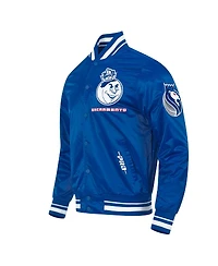 Pro Standard Men's Blue Sacramento Kings 2024/25 City Edition Chenille Satin Full-Snap Jacket